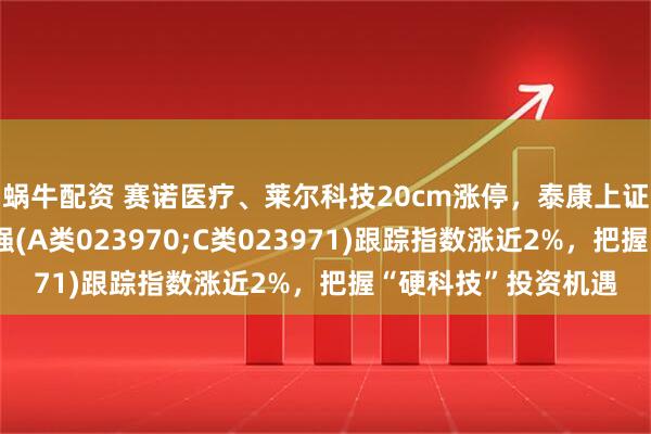 蜗牛配资 赛诺医疗、莱尔科技20cm涨停，泰康上证科创板综合指数增强(A类023970;C类023971)跟踪指数涨近2%，把握“硬科技”投资机遇